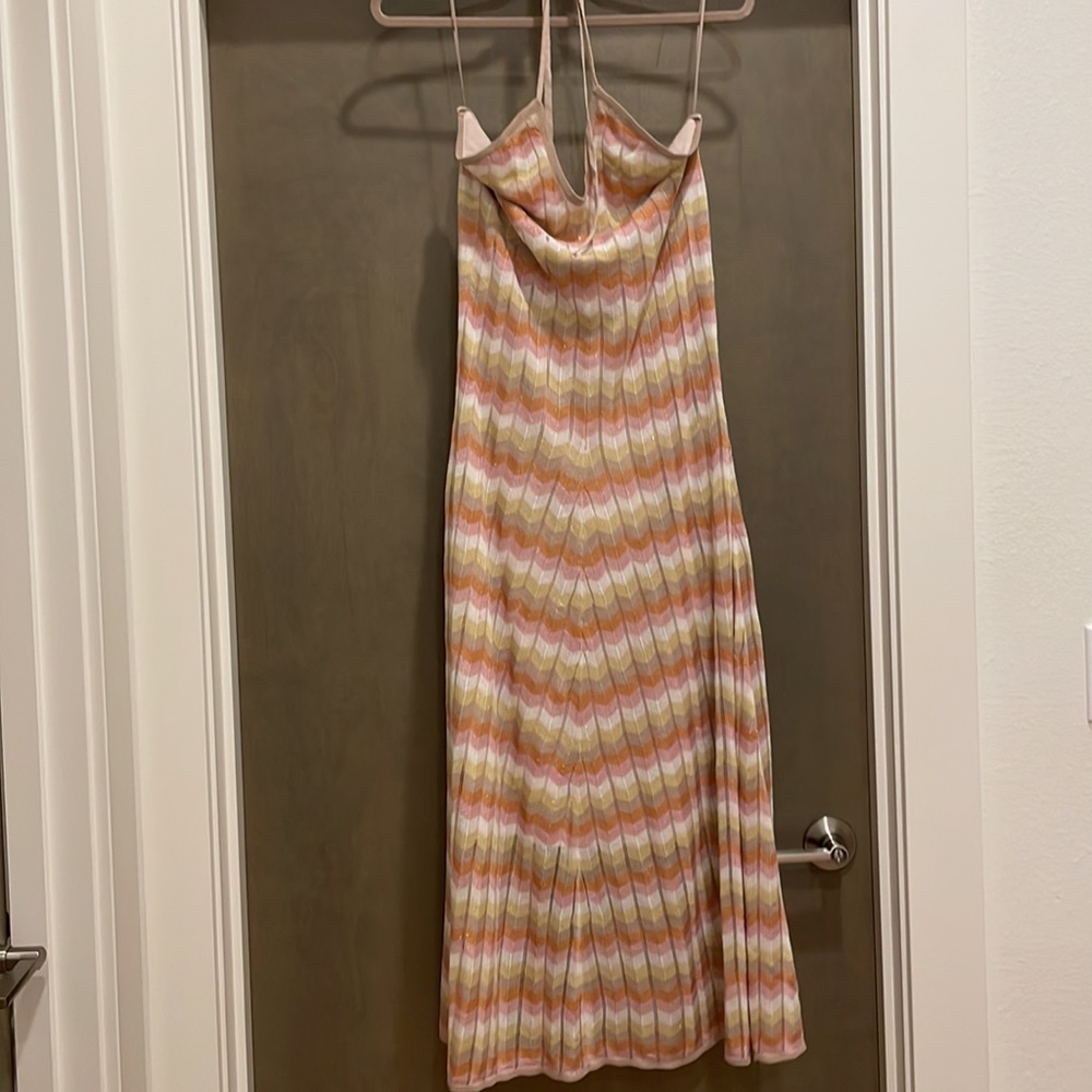 Multi color dress.